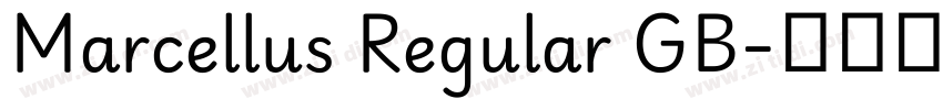Marcellus Regular GB字体转换